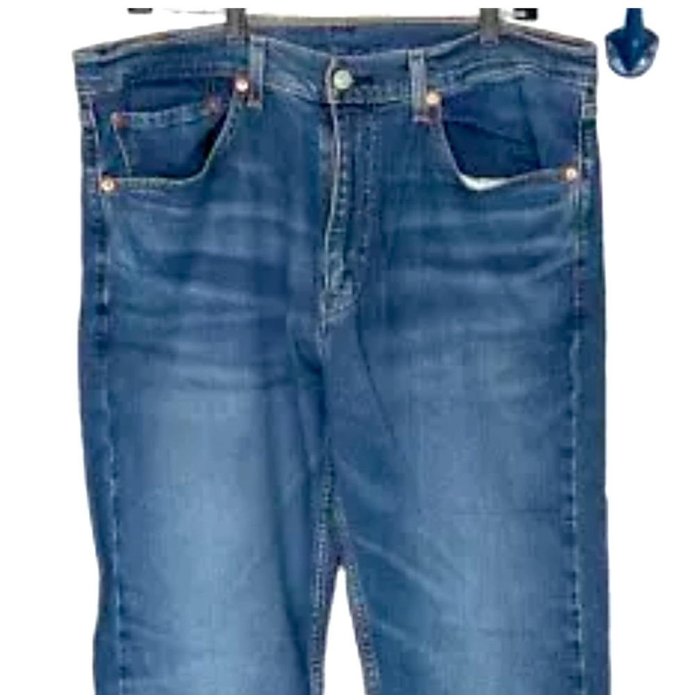 Mens Levi's 505 Straight Leg  Relax Fit Denim Blue Jeans Size 36x32